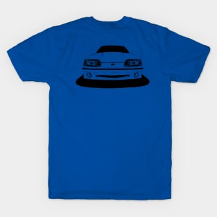 front/back Ford Mustang GT (fox body) - stylized T-Shirt